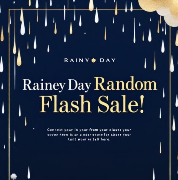Rainey Day Flash Sale Silent Show $5,$10,$15,$20 - Picture 1 of 1
